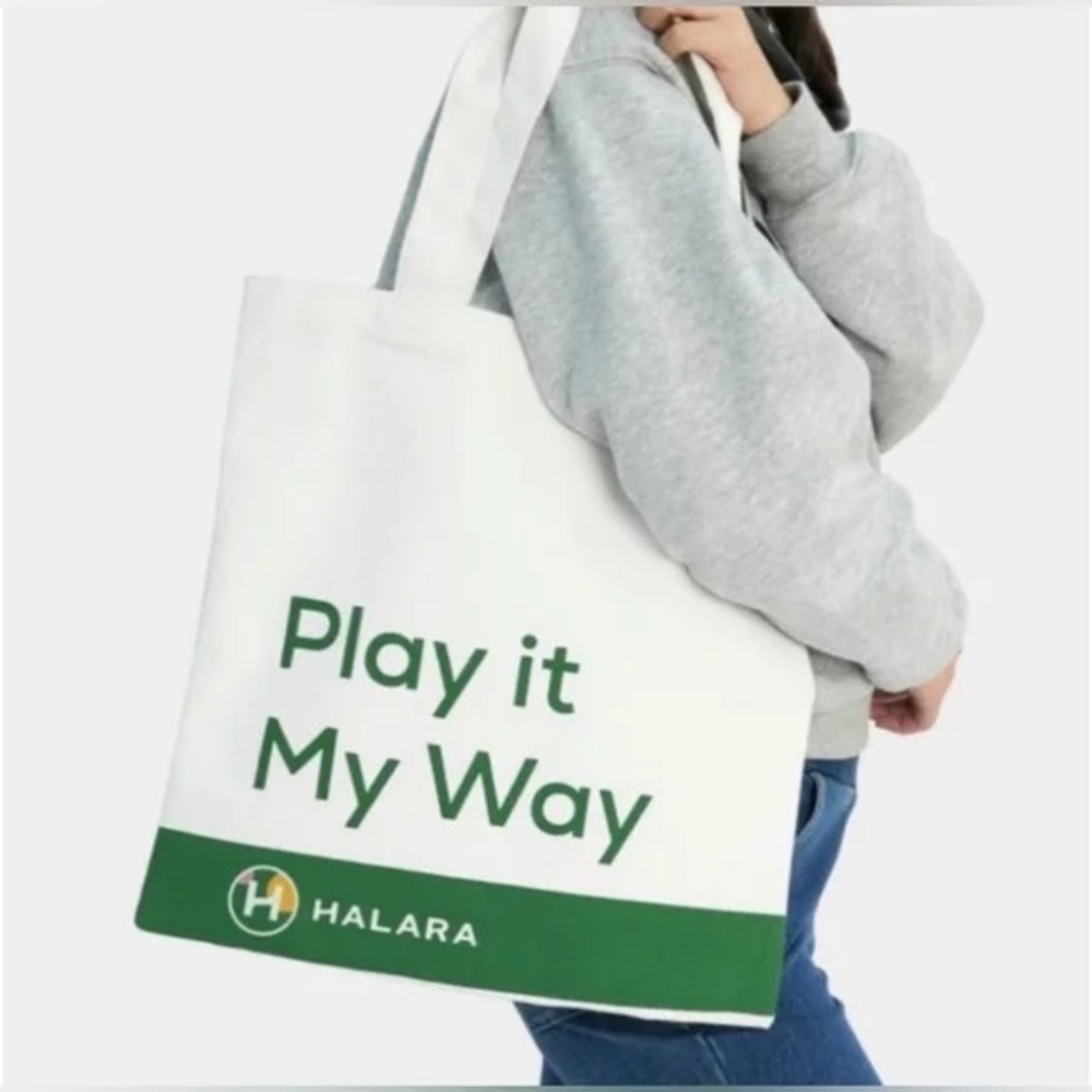 Halara‎ Play It My Way Canvas Tote NWT